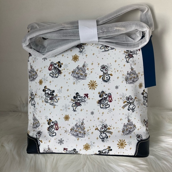 Disney Dooney & Bourke Bag 2020 Mickey & Minnie Christmas Holiday Crossbody NWT - Picture 8 of 11